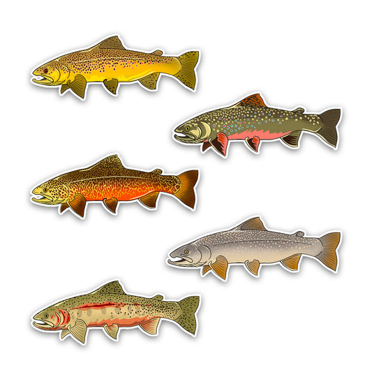 Trout Series - Vinyl Sticker Pack